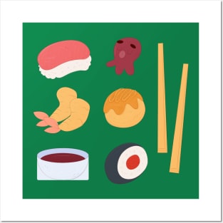 Hand Drawn Japan Food Illustration Posters and Art